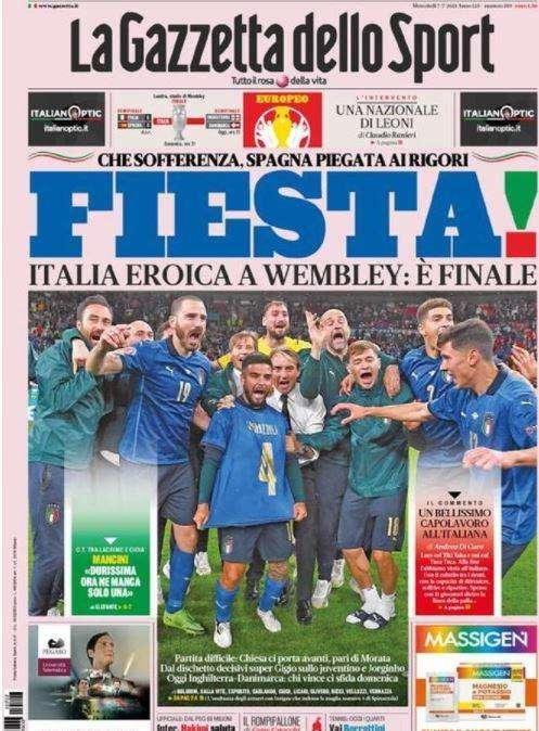 Rassegna stampa - Le prime pagine di mercoledì 7 luglio