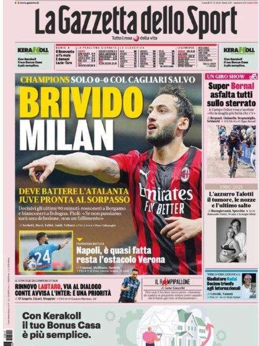 L'apertura de La Gazzetta dello Sport: "Rinnovo Lautaro, via al dialogo"