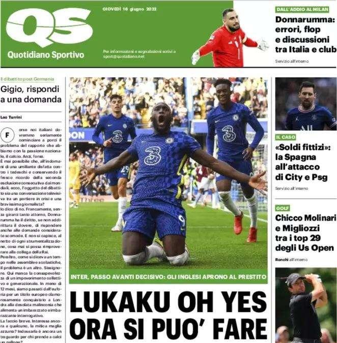 Il QS conferma in apertura: "Lukaku oh yes, ora si può fare"