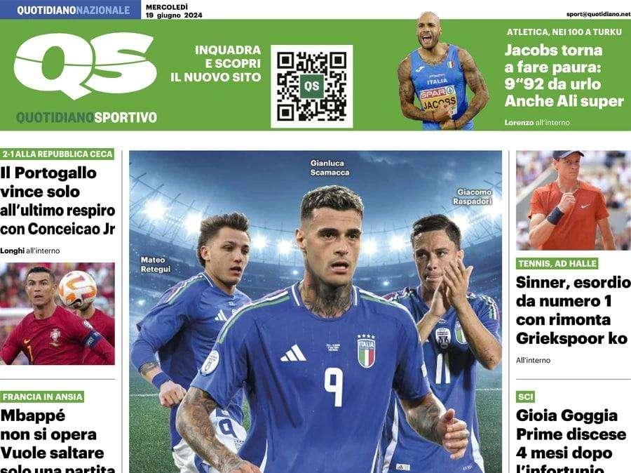 La nuova Inter chiude la porta con Martinez. La prima pagina del QS