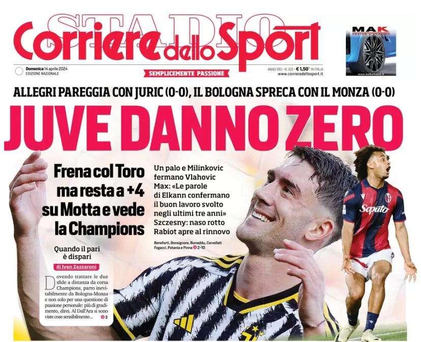 L'Inter affronta il Cagliari e guarda verso Riad. Le prime pagine del 14 aprile