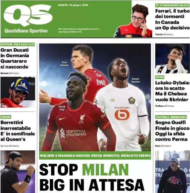 QS sull'Inter: "Dybala-Lukaku, ora lo scatto. Ma il Chelsea vuole Skriniar"