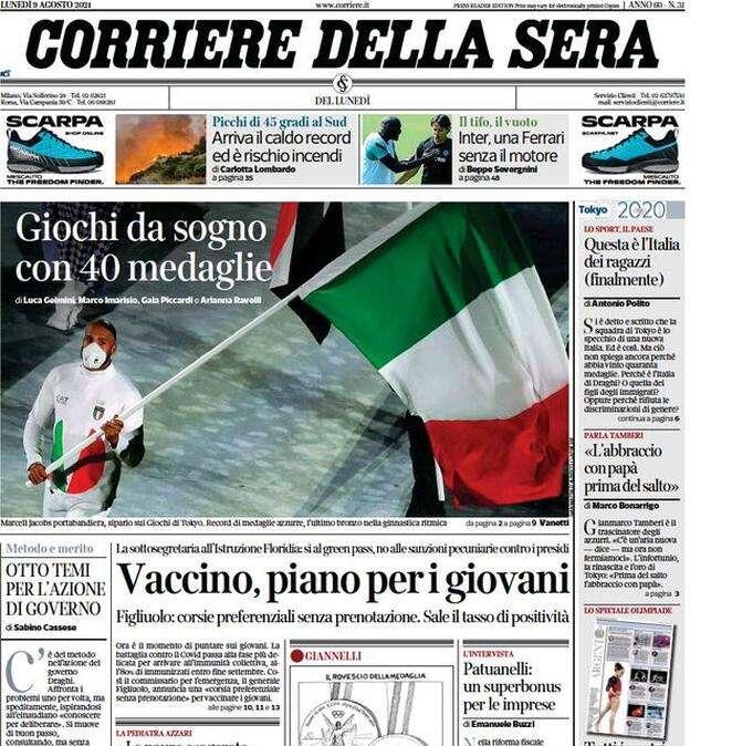Corriere della Sera: "Assalto all'Inter. Il presidente contestato a Parma"