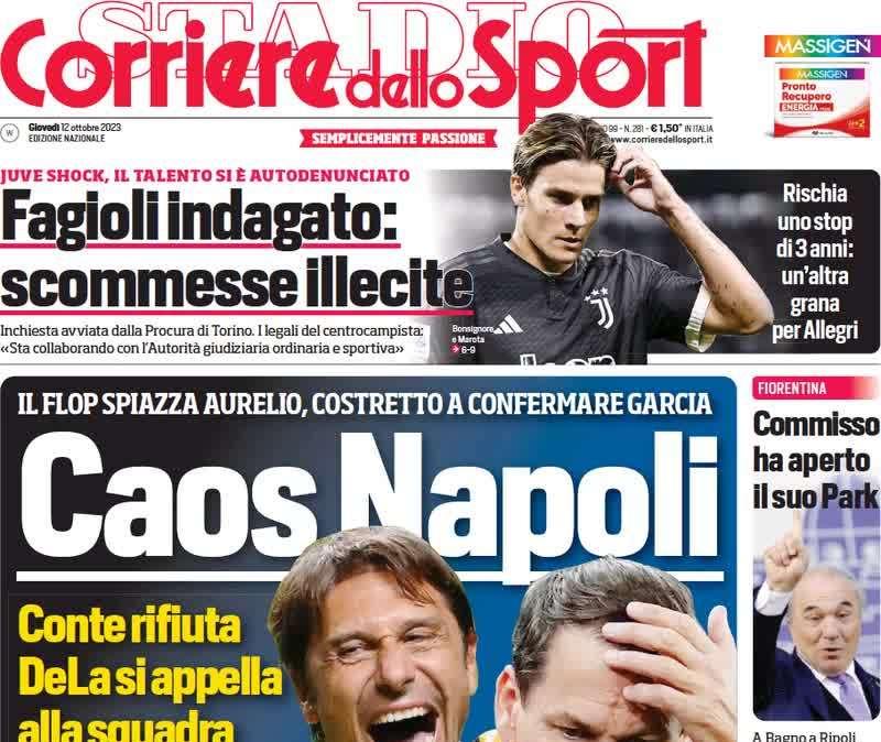 Terremoto estivo, Il Corriere dello Sport apre con Lukaku: "L'Inter? Se parlo io..."
