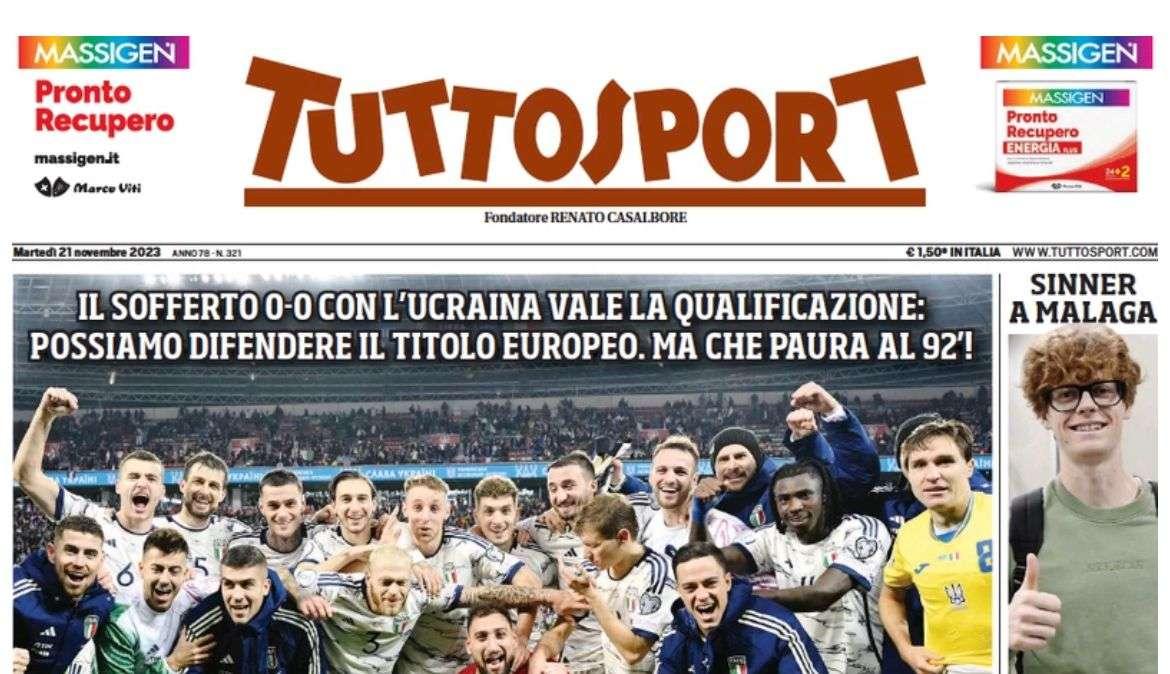 Locatelli, “giubbetto” anti-Inter: la prima pagina dell'edizione odierna di Tuttosport