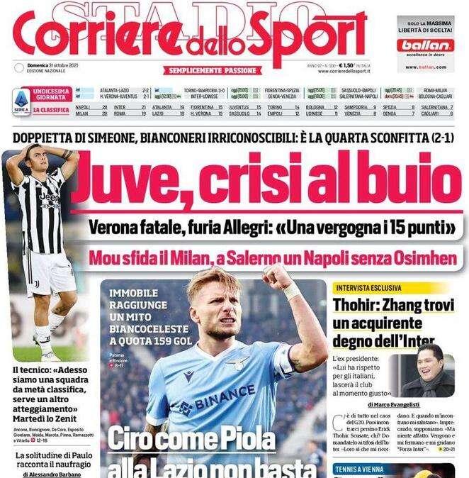 Il Corriere dello Sport in prima pagina: "L'appello di Thohir: 'Zhang trovi un acquirente degno dell'Inter'"