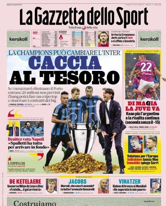 Rassegna stampa - Le prime pagine di lunedì 20 febbraio