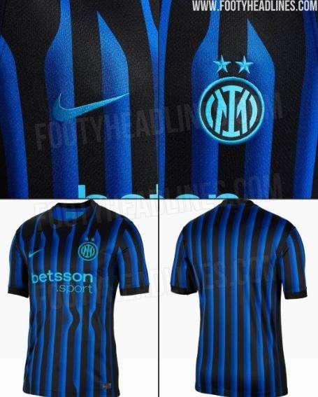 Inter, le immagini della maglia 2025/2026: novità per il logo blu turchese