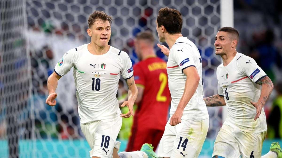L'Italia batte 2-1 il Belgio: meraviglioso gol di Barella 