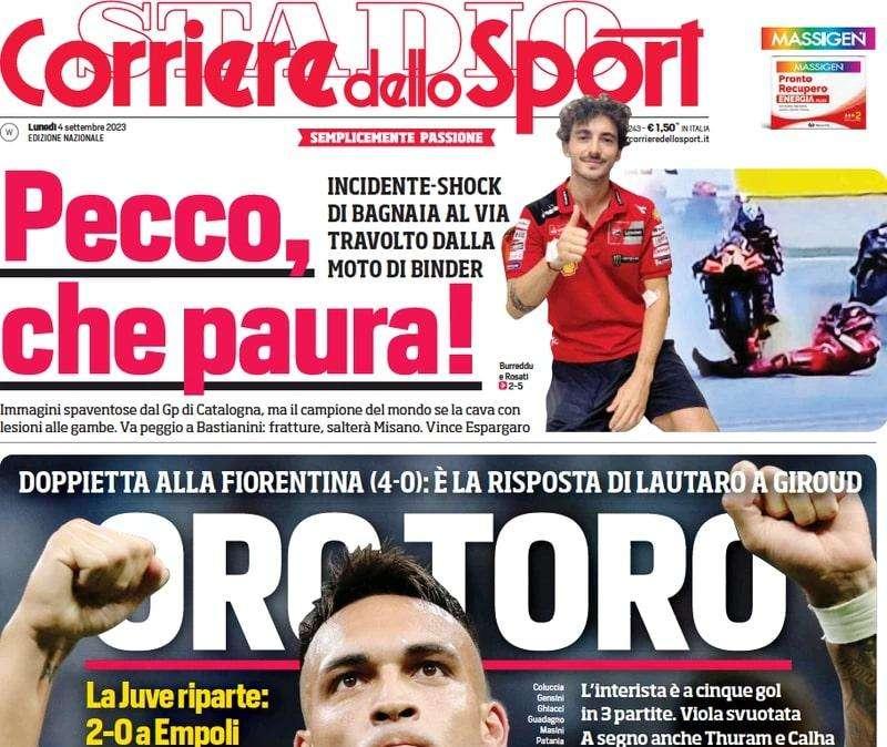 L'apertura del CorSport: "Oro Toro". Cinque gol in tre partite per Lautaro