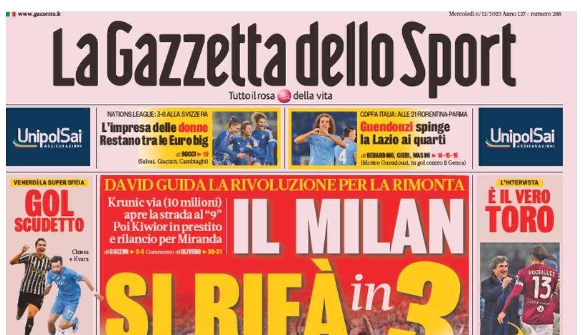 Lautaro rinnova con l'Inter: le prime pagine di mercoledì 6 dicembre