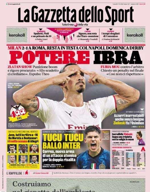 Rassegna stampa - Le prime pagine di lunedì 1 novembre