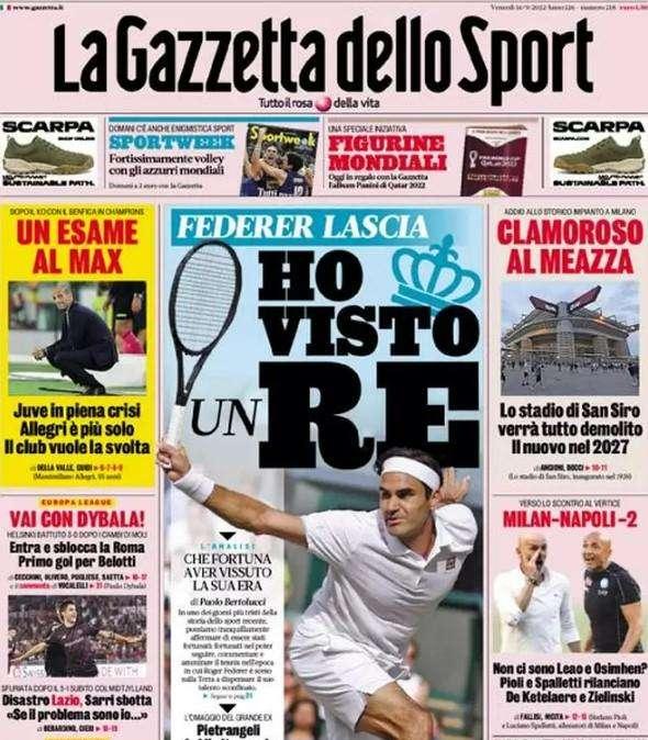 La Gazzetta in apertura: "Clamoroso al Meazza". San Siro verrà interamente demolito