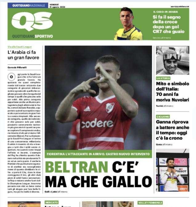 L'apertura del QS: "L'Inter si prende Carlos Augusto e saluta Gosens"