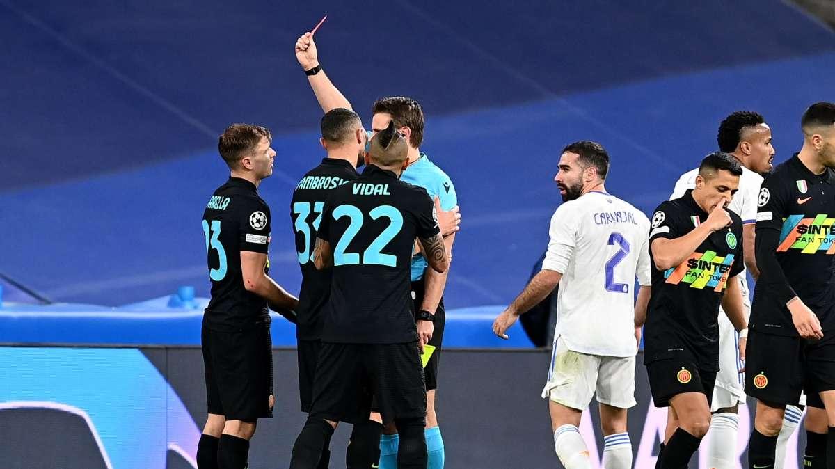Barella espulso al Bernabeu, in attesa della squalifica la società lo multa
