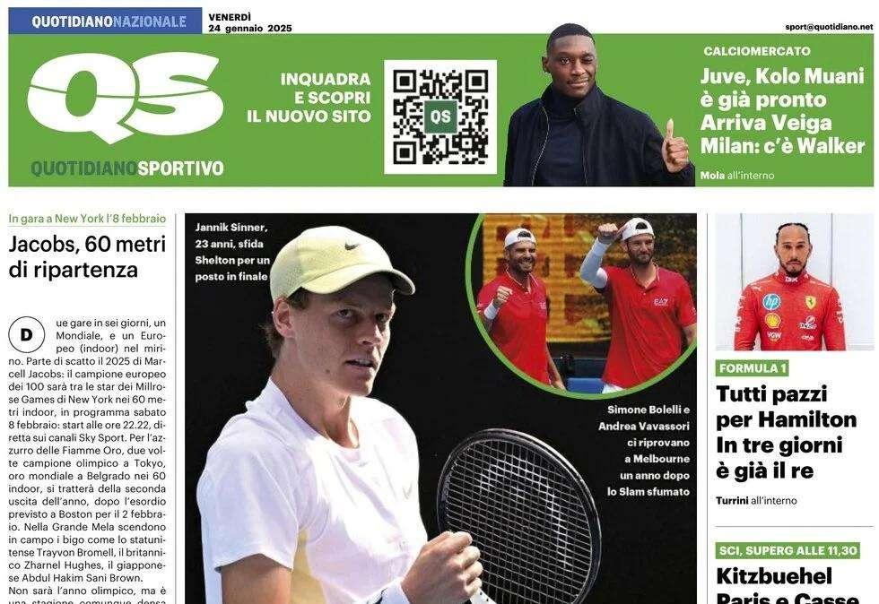 "Inzaghi sorride, è ritornato il vero Lautaro": la prima pagina del QS