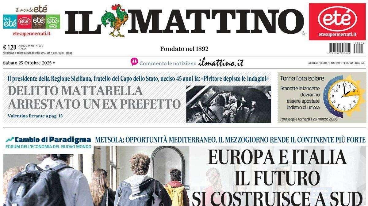 "Conte e Napoli, ora la svolta": l'apertura dell'edizione odierna de Il Mattino