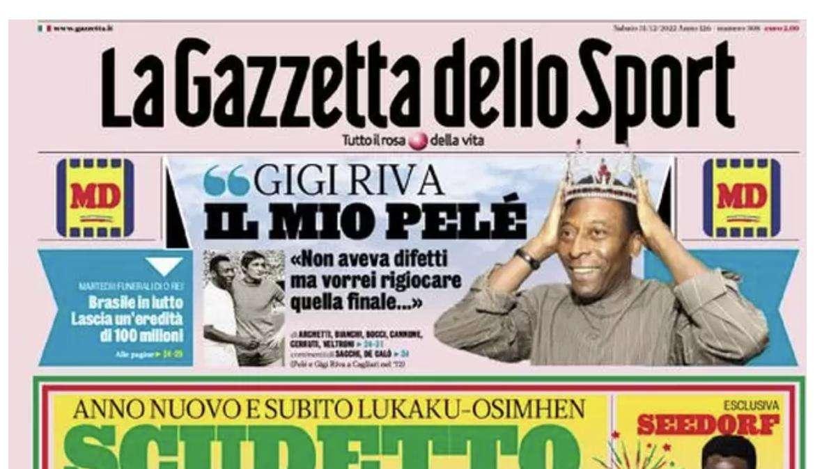 La Gazzetta dello Sport: "Lukaku, è l'ora: nel mirino rimonta e prestito-bis"
