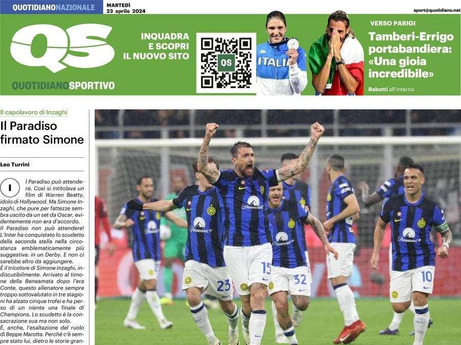 Questa Inter è stellare: Acerbi e Thuram scatenano la festa. La prima pagina del QS