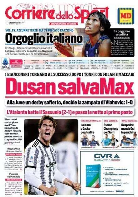 Il Corriere dello Sport: "Dzeko, il veterano per la riscossa"