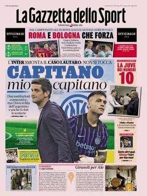 "L'Inter smonta il caso Lautaro: non si tocca. Chivu li sistema": le prime pagine del 28 novembre
