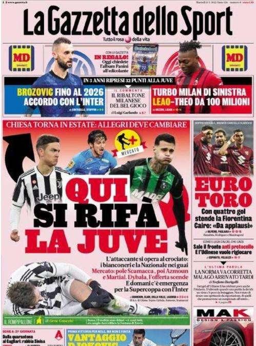 Rassegna stampa - Le prima pagine di martedì 11 gennaio