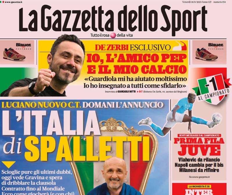 L'Inter si fionda su Pavard: offerta al Bayern. Le prime pagine del 18 agosto