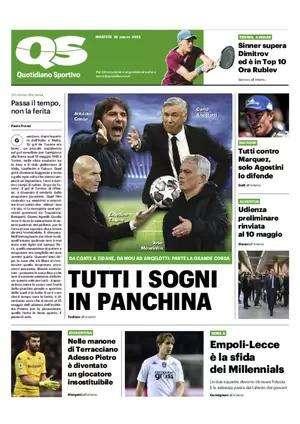 L'apertura del QS: "Tutti i sogni in panchina". Quale futuro per Antonio Conte?