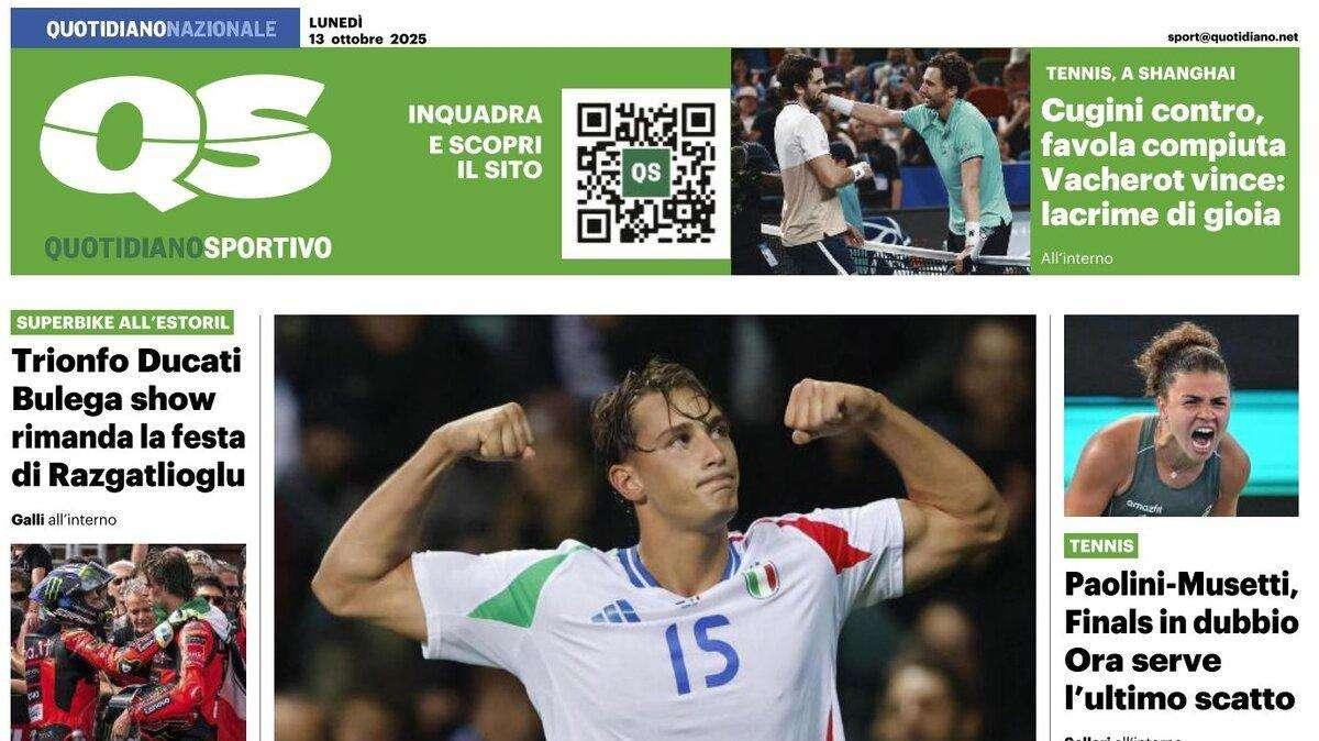 "Italia, è l’ora del coraggio con Israele", titola Il Messaggero. Largo a Pio Esposito
