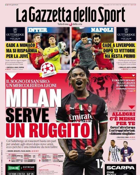 Rassegna stampa - Le prime pagine di mercoledì 2 novembre