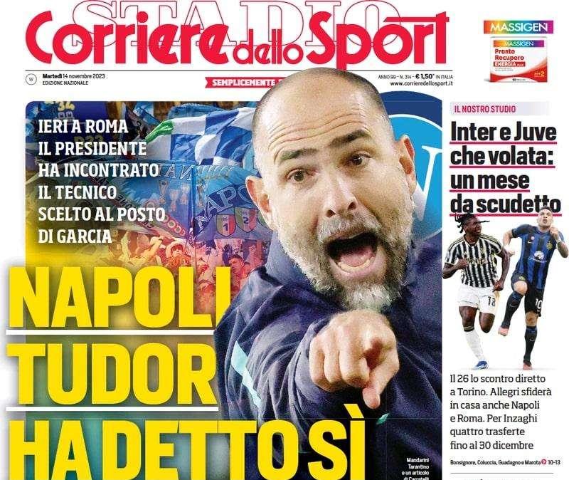 Il CorSport in apertura: "Inter, un mese da scudetto. Per Inzaghi 4 trasferte fino al 30 dicembre"