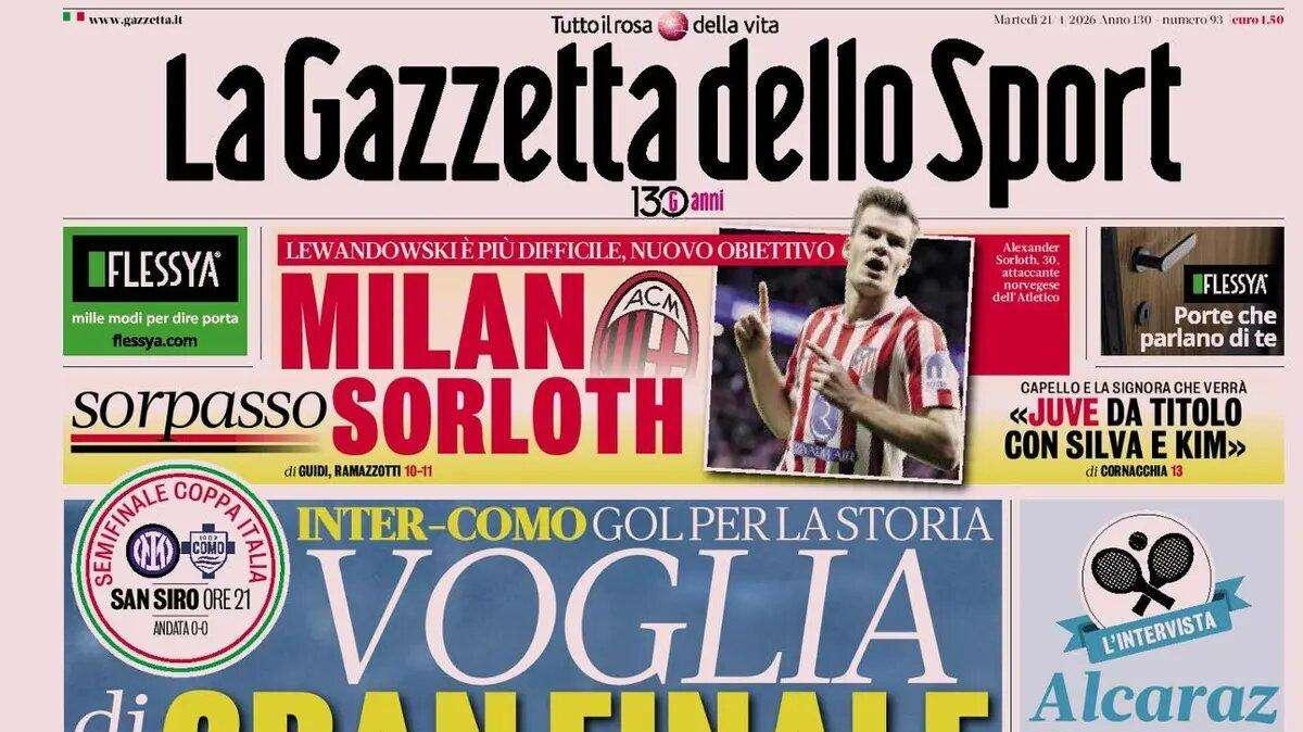 Voglia di gran finale, Chivu vuole scudetto e Coppa Italia: La Gazzetta dello Sport in prima pagina