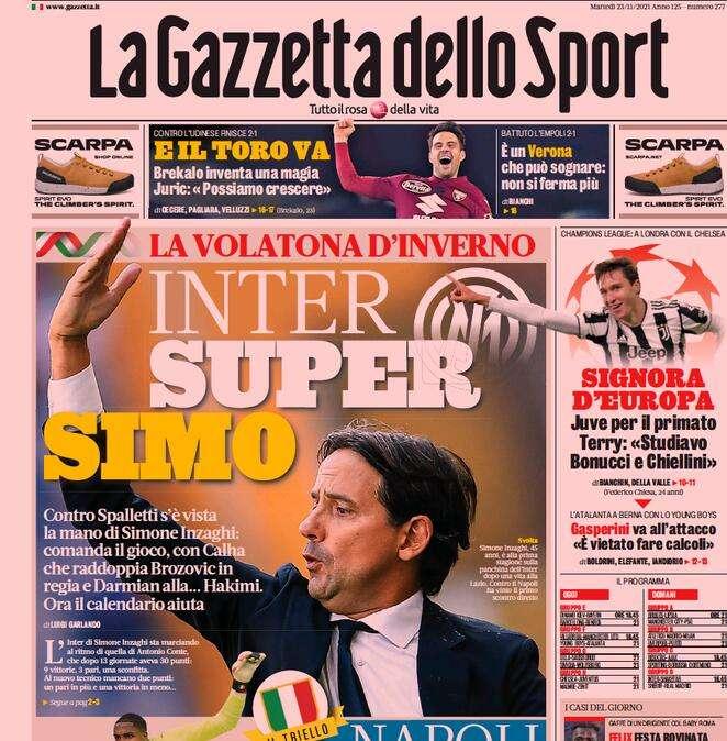 Rassegna stampa - Le prime pagine di martedì 23 novembre