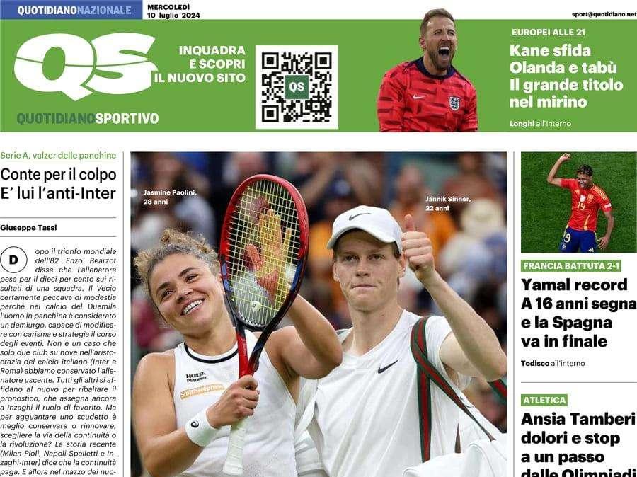 "Il Milan vuole il turco Yazici. Inter svizzera con Rodriguez": la prima pagina di QS