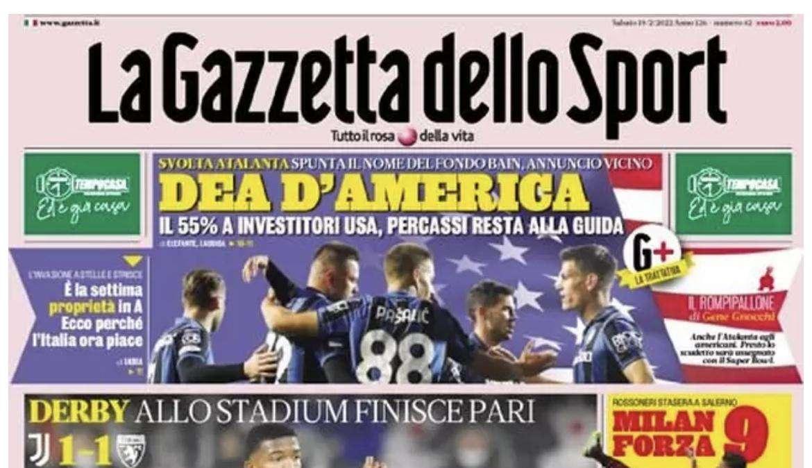 La Gazzetta in apertura: "Marotta-Inter +3". Firmato il rinnovo