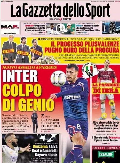 Rassegna stampa - Le prime pagine di mercoledì 13 aprile