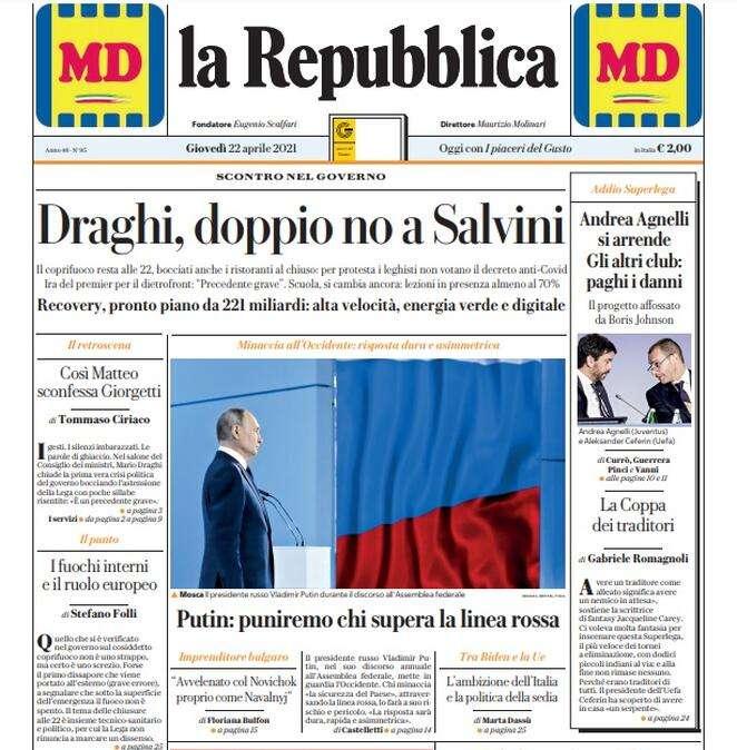 La Repubblica: "L'Inter non ha fretta, ora bastano 9 punti"