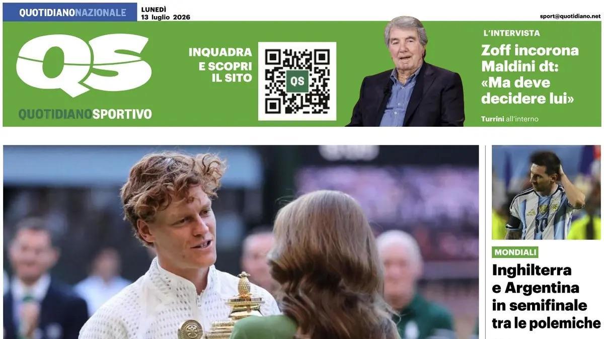 "L'Inter si raduna, azzurri presenti. Khalaili in bilico": la prima pagina di QS