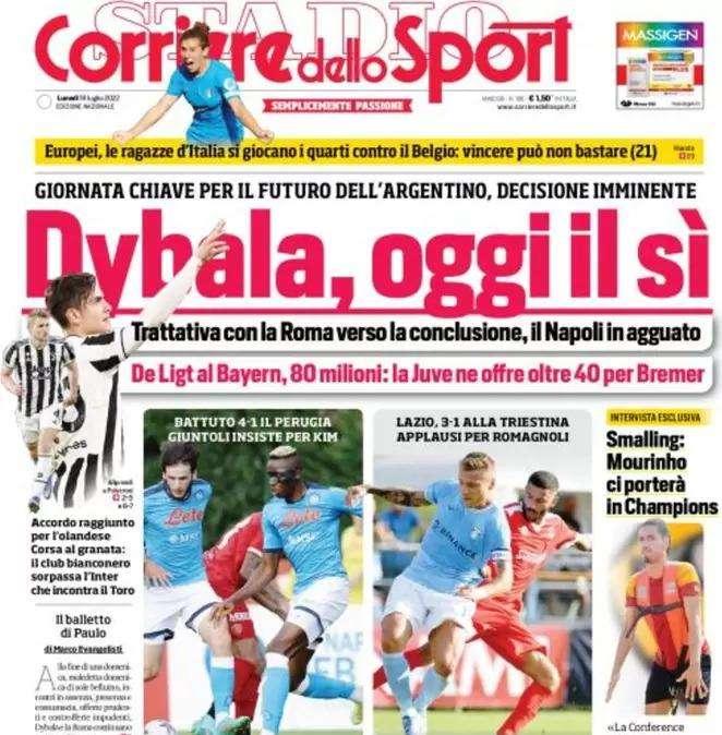 L'apertura del Corriere dello Sport: "Dybala, oggi il sì"