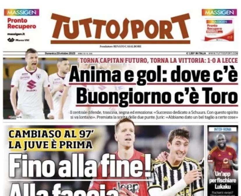 Tuttosport in prima pagina: "Un'app per fischiare Lukaku"