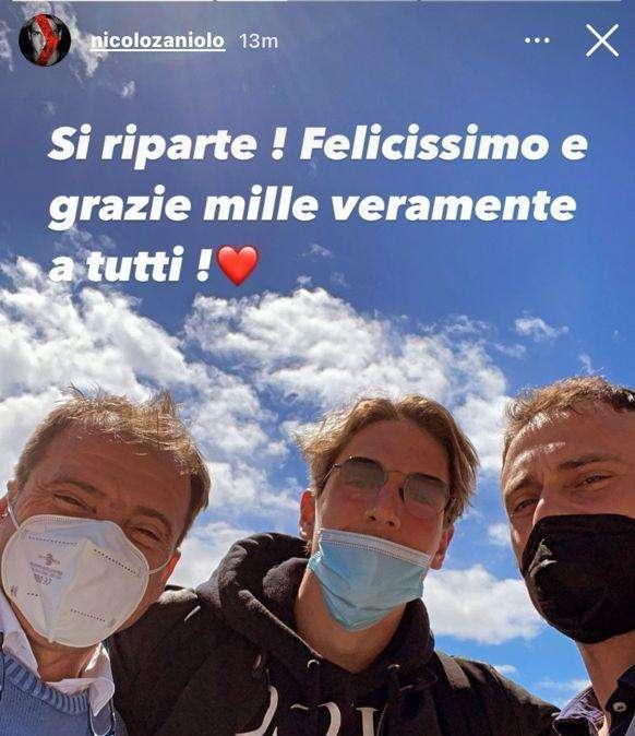 Zaniolo ha ricevuto l'ok dei medici: "Si riparte! Felicissimo e grazie mille a tutti"