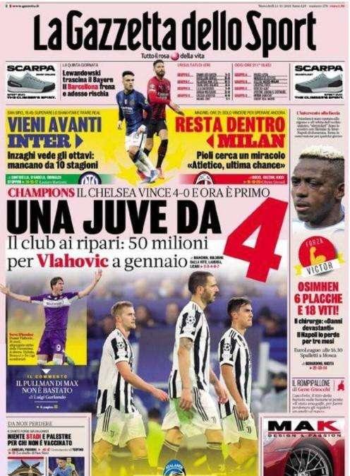 Rassegna stampa - Le prime pagine di mercoledì 24 novembre