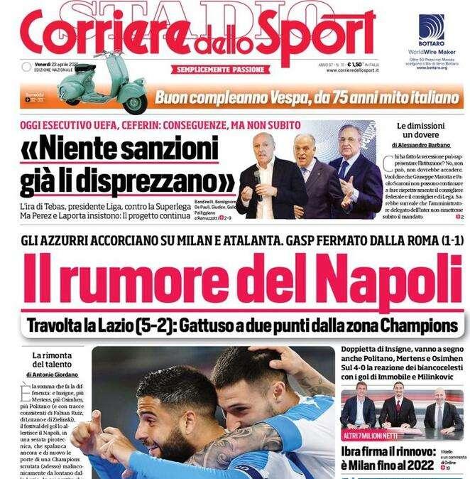 L'apertura del CorSport: "Oggi esecutivo Uefa. Conseguenze, ma non subito"