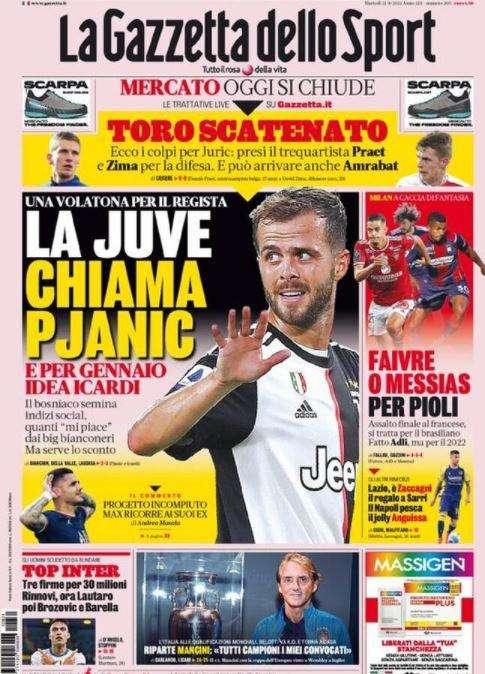 Rassegna stampa - Le prime pagine di martedì 31 agosto