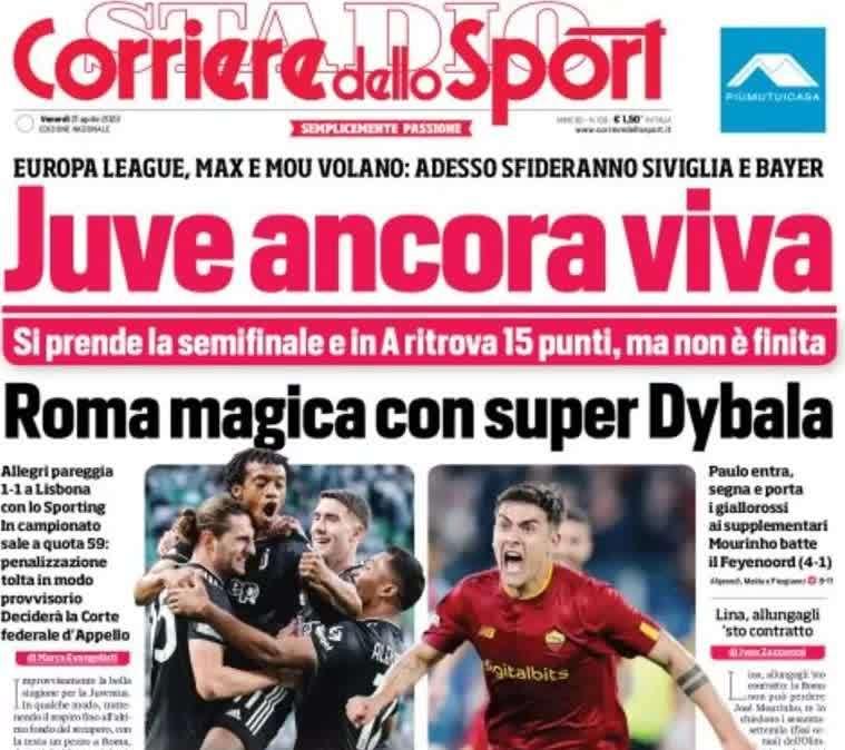 L'apertura del CorSport: "Juve ancora viva". Bartolozzi ricorda gli euroderby col Milan