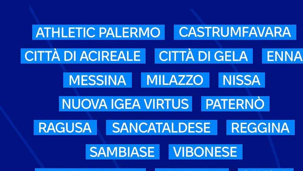 Girone I: Messina, Igea e Milazzo con la Reggina. Inserite Gelbison e Savoia