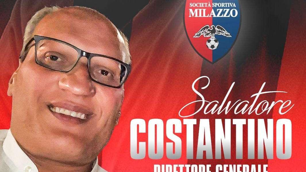 Salvatore Costantino torna al Milazzo: è il nuovo direttore generale