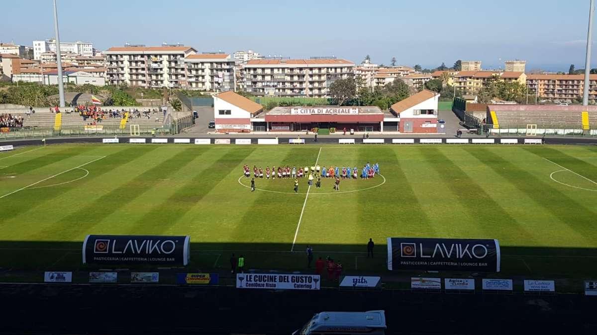 Reti bianche ad Acireale, il Football Club si ferma al palo di Dambros 