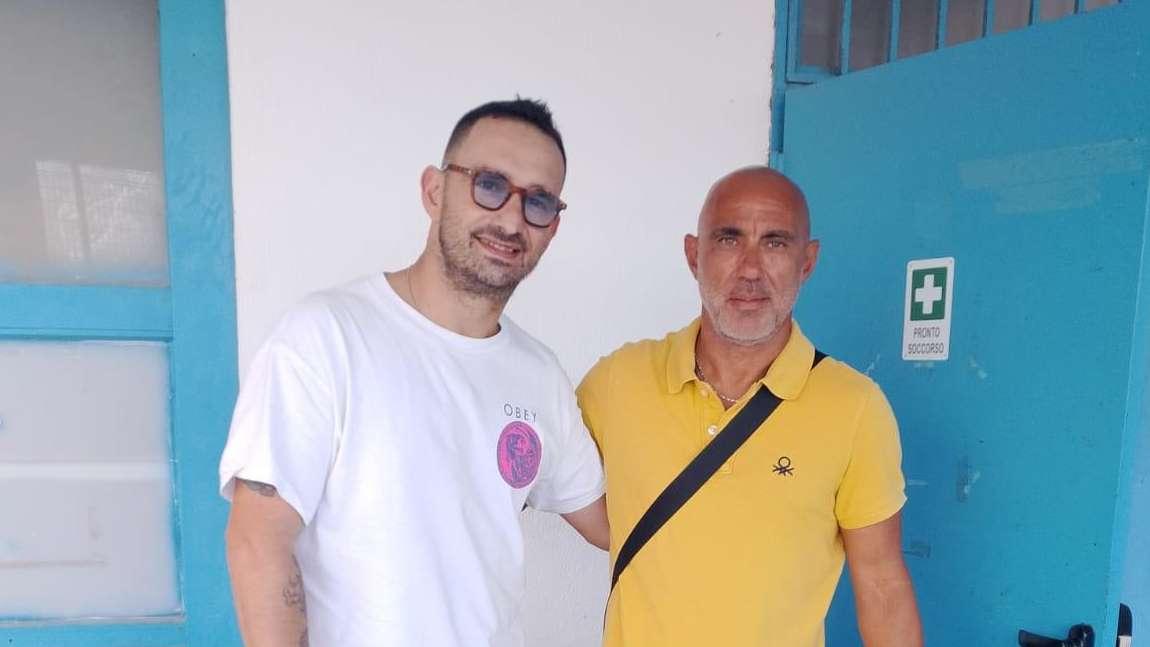 Calabrese e il ds Oteri