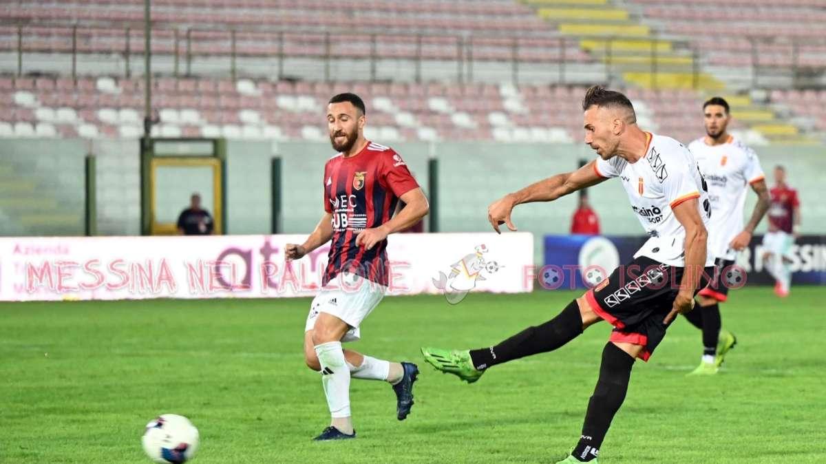 Il Messina si illude, poi Damian impatta, con la Casertana finisce 1-1